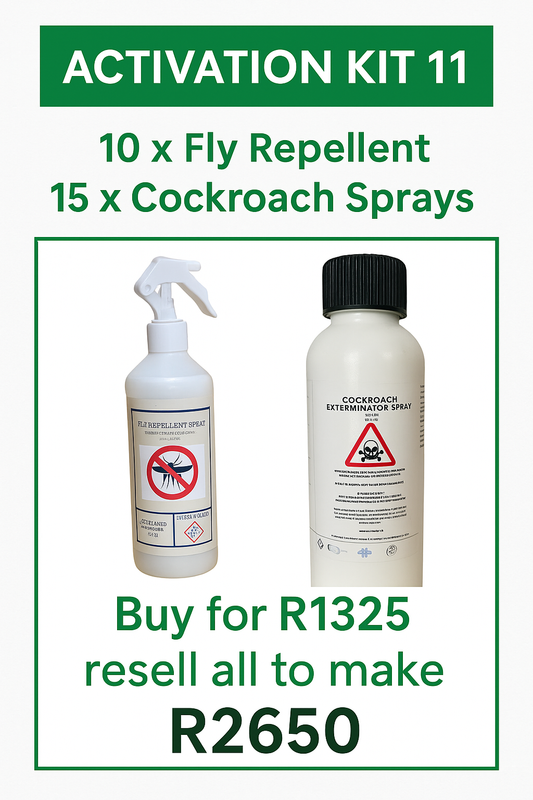 1/1 Activation 10 fly repellent, 15 cockroach sprays