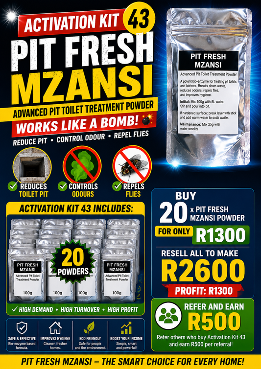 ACTIVATION KIT 43- 20 x PIT FRESH MZANSI